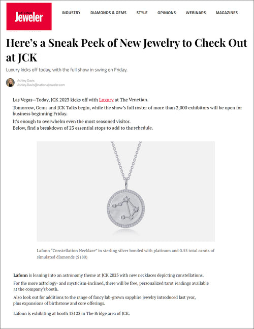 Lafonn on National Jeweler
