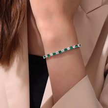 Load image into Gallery viewer, 11 CTW Alternating Tennis Bracelet-B0176CEP