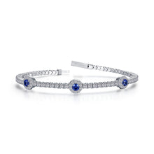 Load image into Gallery viewer, 2.90 CTW Halo Station Flexible Tennis Bracelet-B0194CSP