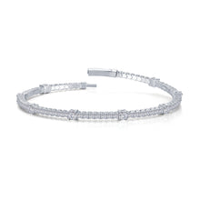 Load image into Gallery viewer, 3.58 CTW Station Flexible Tennis Bracelet-B0196CLP