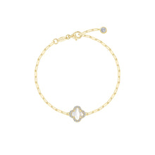Load image into Gallery viewer, Mother-of-Pearl Paperclip Bracelet-B0210MOG