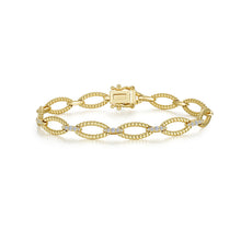 Load image into Gallery viewer, Marquise Shape Cable Link Bracelet-B0216CLG
