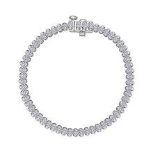 Load image into Gallery viewer, 3 CTW Aria Half- Bezel Tennis Bracelet-B0218CLP