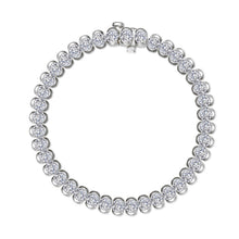 Load image into Gallery viewer, 8 CTW Aria Half- Bezel Tennis Bracelet-B0221CLP