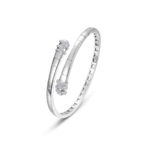 Load image into Gallery viewer, Ribbon Bypass Flexible Bangle-B0235CLP