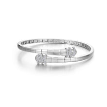Load image into Gallery viewer, Ribbon Bypass Flexible Bangle-B0235CLP