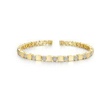 Load image into Gallery viewer, Block & Bezel Cuff -B0236CLG
