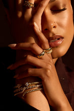 Load image into Gallery viewer, Bezel Teardrop Cuff -B0237CLG