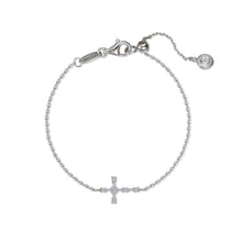 Load image into Gallery viewer, Eden Baguette Cross Bracelet-B2009CLP