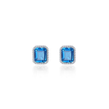 Load image into Gallery viewer, December Birthstone Solitaire Stud Earrings-BE008BTP
