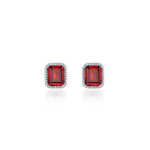 Load image into Gallery viewer, January Birthstone Solitaire Stud Earrings-BE008GNP