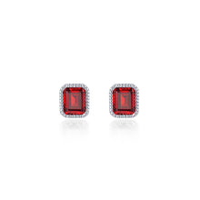 Load image into Gallery viewer, March Birthstone Solitaire Stud Earrings