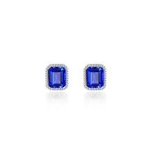 Load image into Gallery viewer, September Birthstone Solitaire Stud Earrings-BE008SAP
