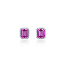Load image into Gallery viewer, October Birthstone Solitaire Stud Earrings-BE008TMP