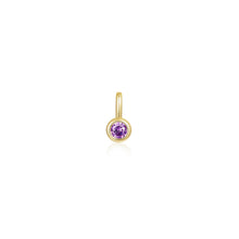 Load image into Gallery viewer, June Bezel Birthstone Charm Pendant-BP010AXG