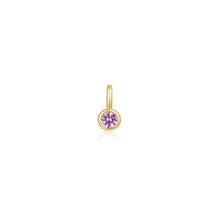 Load image into Gallery viewer, October Bezel Birthstone Charm Pendant-BP010TMG