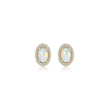 Load image into Gallery viewer, Vintage Inspired Oval Stud Earrings-E0323OPG