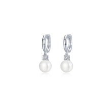 Load image into Gallery viewer, Cultured Freshwater Pearl Earrings-E0608PLP