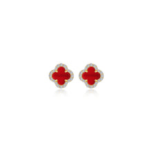 Load image into Gallery viewer, 0.4 CTW Halo Stud Earrings-E0609AGG