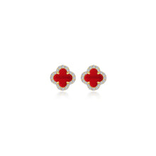 Load image into Gallery viewer, 0.4 CTW Halo Stud Earrings-E0609AGG