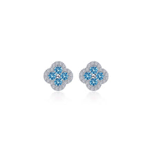 Load image into Gallery viewer, 0.8 CTW Halo Stud Earrings-E0610BTP