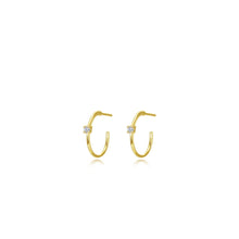 Load image into Gallery viewer, 15mm High Polished Hoop Earrings-E0628CLG