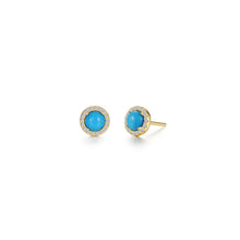 Load image into Gallery viewer, Redondo Gold Halo Earrings-E0651TQG