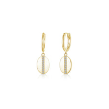 Load image into Gallery viewer, Cowrie Shell Dangle Earrings-E0662CLG