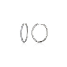 Load image into Gallery viewer, Medium Alina Oval Hoop Earrings-E0682CLP