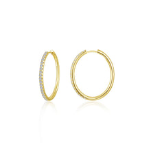 Load image into Gallery viewer, Large Alina Oval Hoop Earrings-E0683CLG