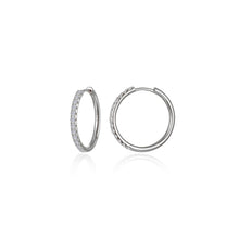 Load image into Gallery viewer, Medium Alina Round Hoop Earrings-E0685CLP