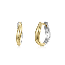 Load image into Gallery viewer, Sculptural Wave Hoops-E0693NST