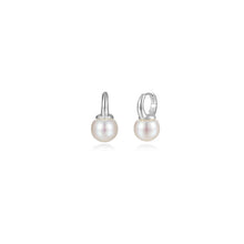 Load image into Gallery viewer, Pearl Essence Drop Huggie Earrings-E0702PLP
