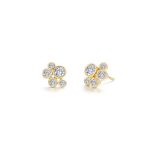 Load image into Gallery viewer, Bubble Cluster Bezel Earrings-E0712CLG
