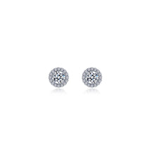 Load image into Gallery viewer, 1.24 CTW Round Halo Stud Earrings-E2024CLP