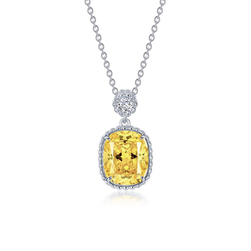Canary Halo Necklace-N0282CAP