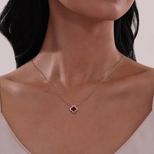 Load image into Gallery viewer, 0.49 CTW Halo Necklace-N0334AGG
