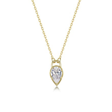 Load image into Gallery viewer, Pear Lock Necklace-N0361CLG