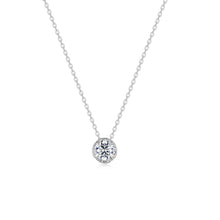 Load image into Gallery viewer, Blossom Cradle Solitaire Necklace -N0386CLP