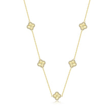 Load image into Gallery viewer, Gold Clover Motif Necklace-N2032CLG