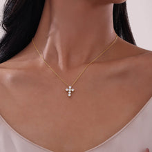Load image into Gallery viewer, 1.02 CTW Cross Pendant Necklace-P0224CLG