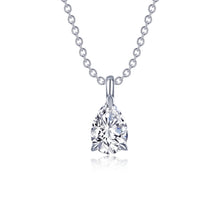 Load image into Gallery viewer, Pear-Shaped Solitaire Necklace-P0273CLP