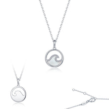 Load image into Gallery viewer, Seafoam Mother Of Pearl Pendant Necklace-P0316MOP