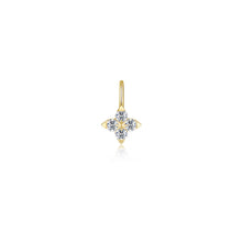 Load image into Gallery viewer, Trillium Flower Charm Pendant -P0331CLG