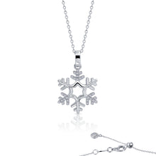 Load image into Gallery viewer, 0.3 CTW Snowflake Necklace-P2018CLP