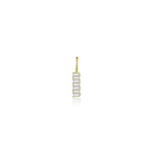 Load image into Gallery viewer, Baguette Bar Charm Pendant-P2026CLG