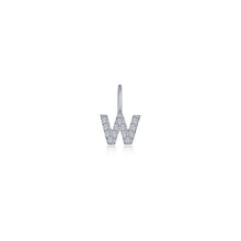Load image into Gallery viewer, Letter W Charm Pendant-P2040CPW