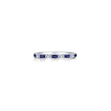 Load image into Gallery viewer, Baguette Half-Eternity Band-R0537CSP