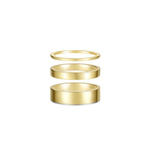 Load image into Gallery viewer, Trio Gold Band Set-R0569NSG