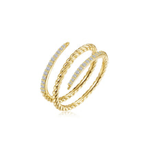 Load image into Gallery viewer, Serpentine Wrap Ring-R0572CLG